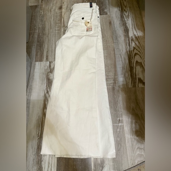 Johnny Was THE BRAIDED WIDE LEG JEAN White‎ 30 - Picture 6 of 9